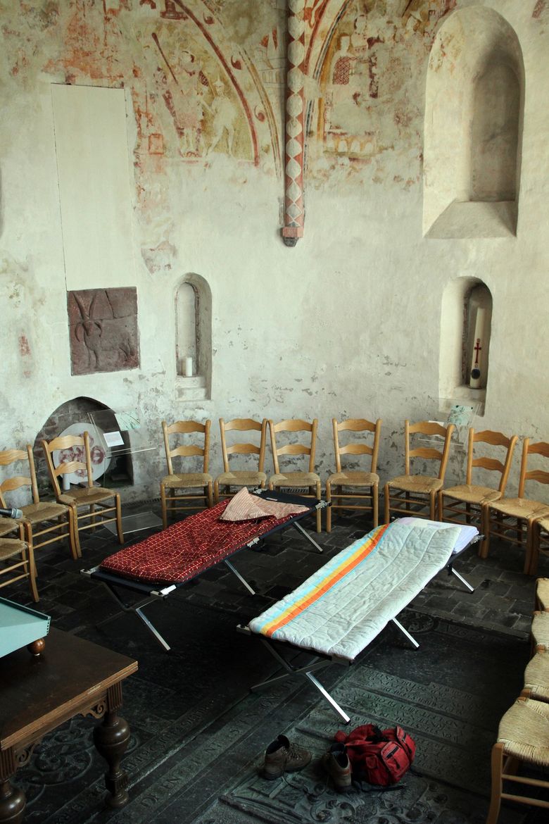 Britsum kerk fresco's en refugio