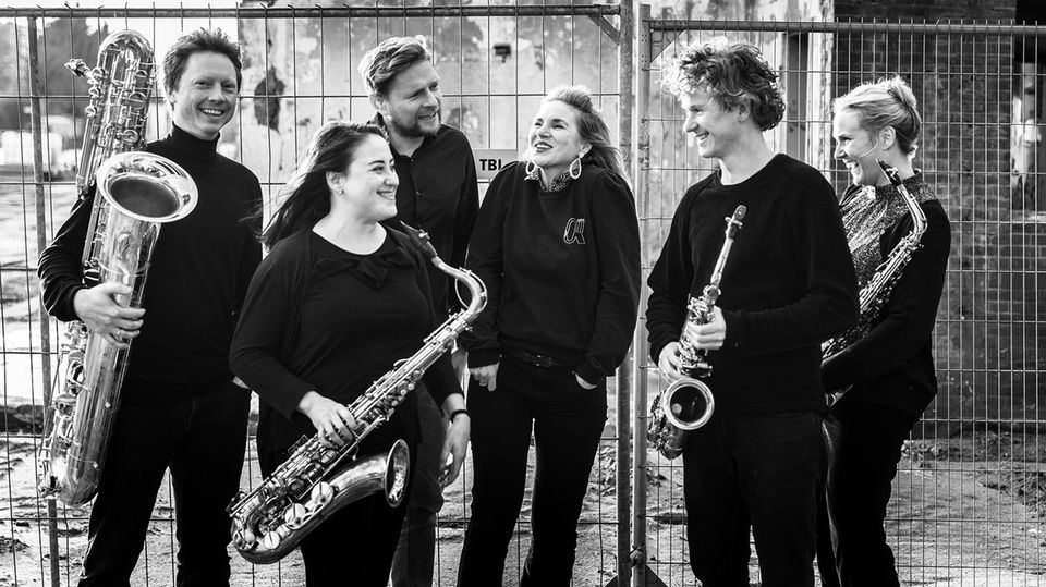 Het Berlage Saxophone Quartet en zangers Karin Strobos en Martijn Cornet