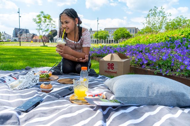Picknicken in het Burgemeester Geukerspark in Helmond