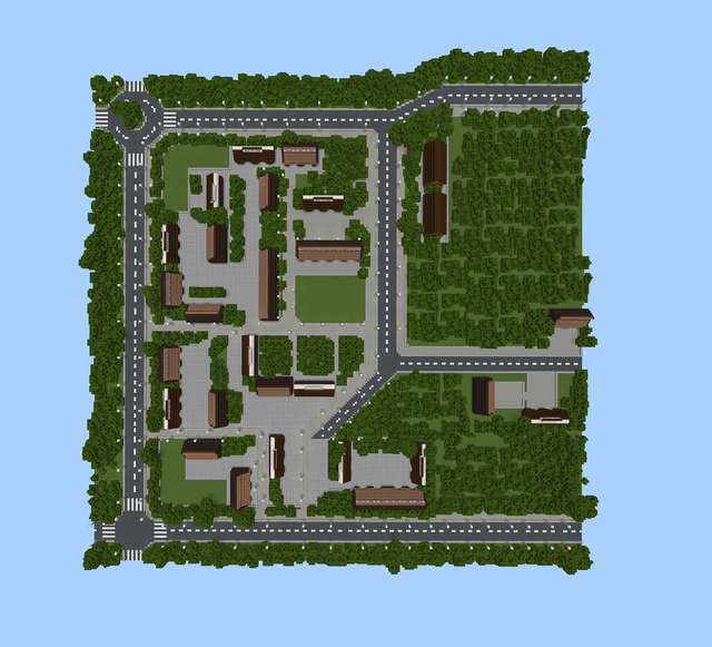 Minecraft construction environment map