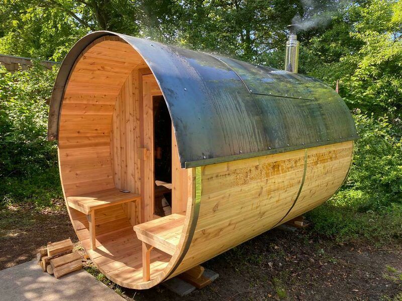 De Finse sauna bij het Stalen Boshuis