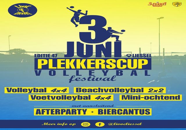 Affiche Plekkerscup Volleybal Festival