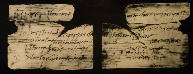Tekst geschreven door een Romeinse vrouw. Uit Vindolanda, UK.