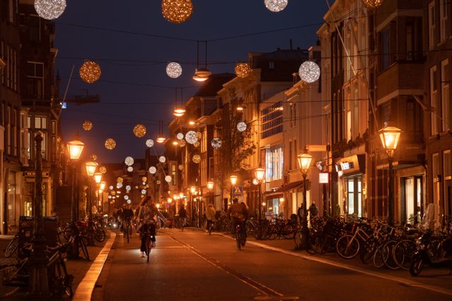 Christmas light in Leiden