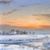 fries winterlandschap, olieverf op doek 70x100cm, Gert-Jan Veenstra
