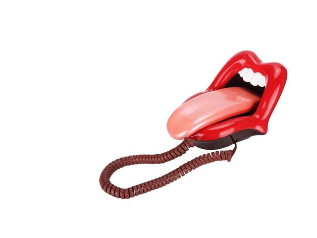 Telefoon in de vorm van een mond