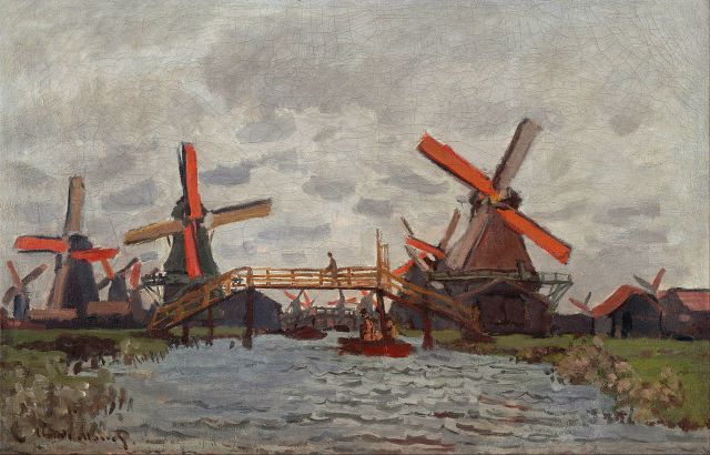 Claude Monet, Boten in Zaandam, 1871