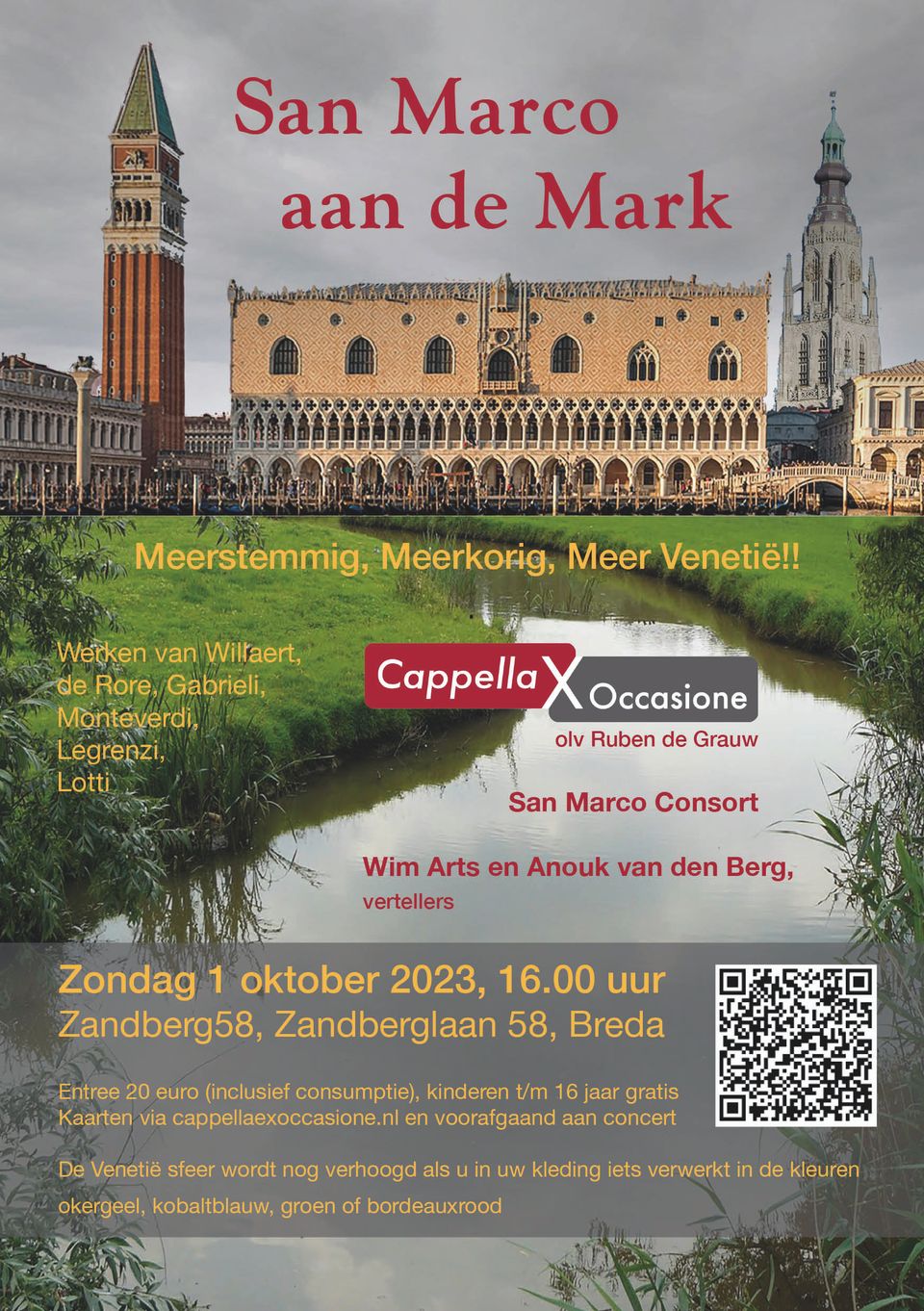 Poster Concert San Marco aan de Mark