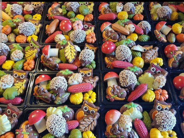 Herfst chocolaatjes van 't Snoepwinkeltje in Edam