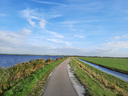Fietspad langs het Alkmaarder- en Uitgeestermeer