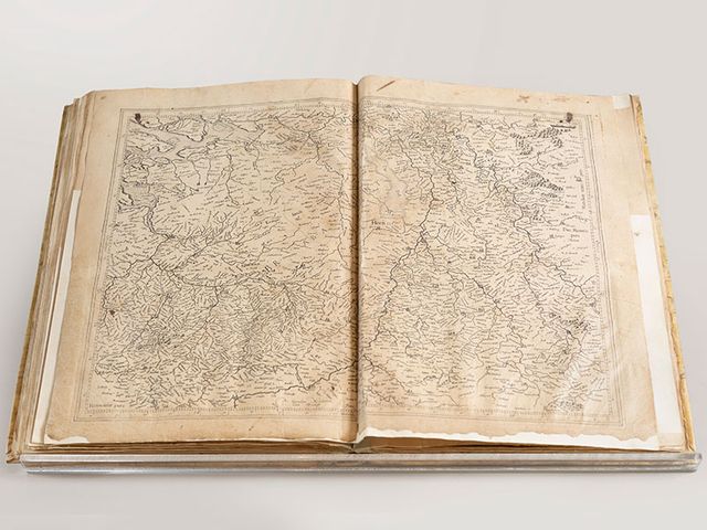 Kaart van Brabant in de Atlas van Mercator