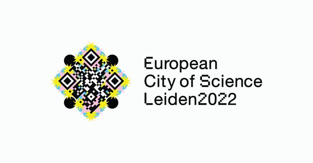 Het officiële logo van Leiden European City of Science 2022.