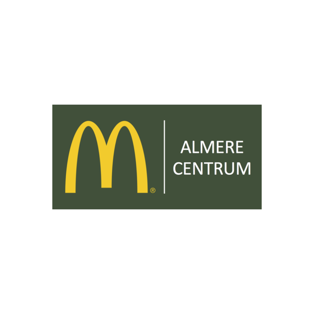 Logo van mcdonalds in Almere Centrum