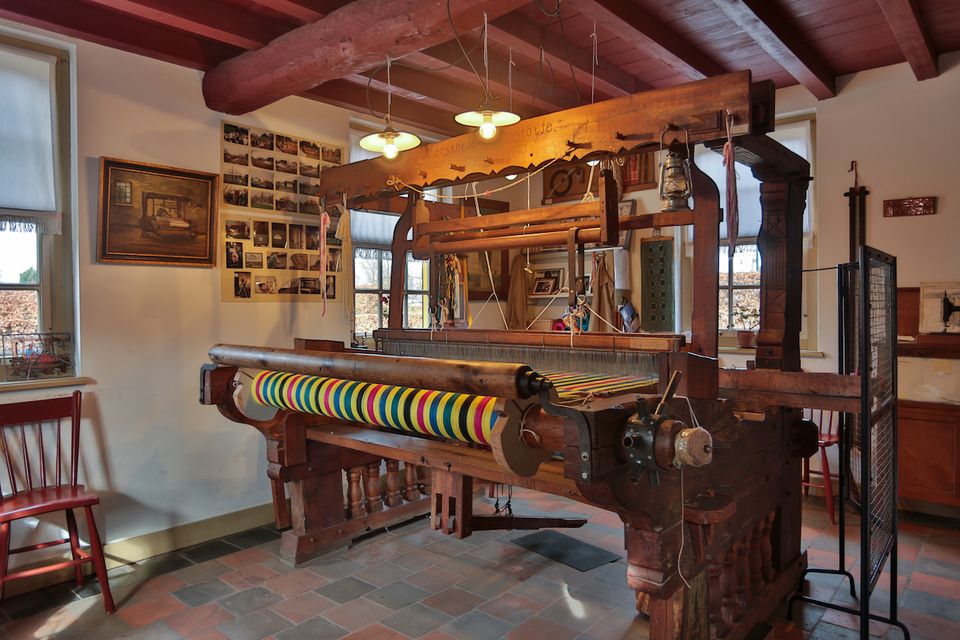 Weefmachine in het Boerenbondsmuseum Gemert