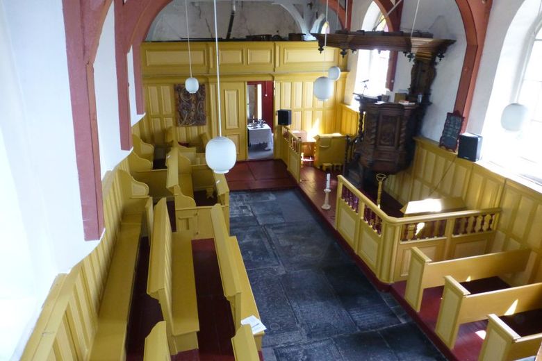 Interieur kerk Schalsum