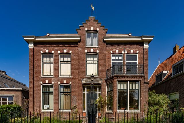 De voorgevel van Museum Jan Boon in De Rijp (Noord-Holland)
