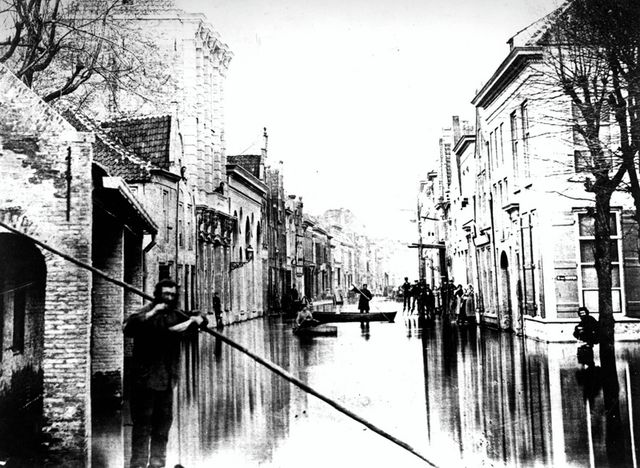 overstroming in de Vughterstraat 1876