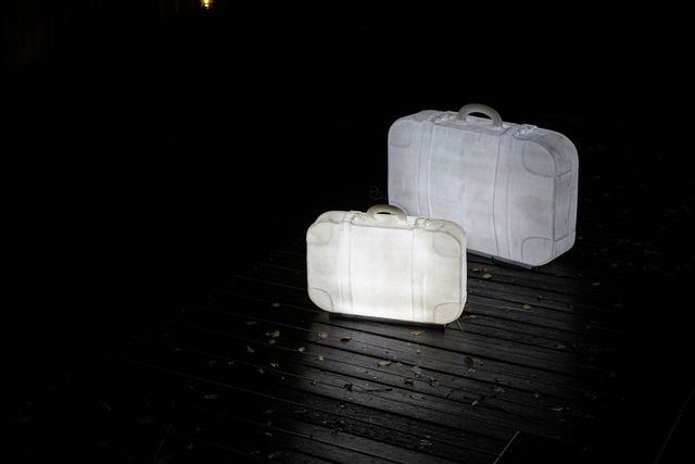 1 grote en 1 kleine koffer beide verlicht