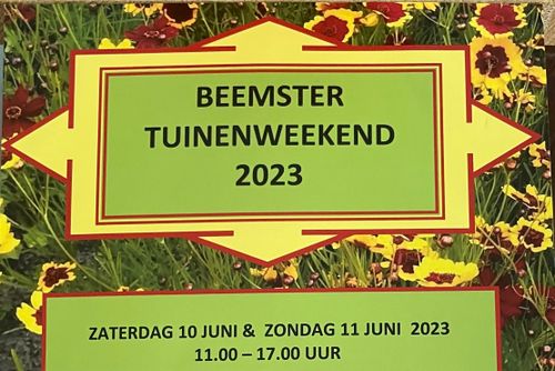 Flyer Beemster Tuinenweekend 2023
