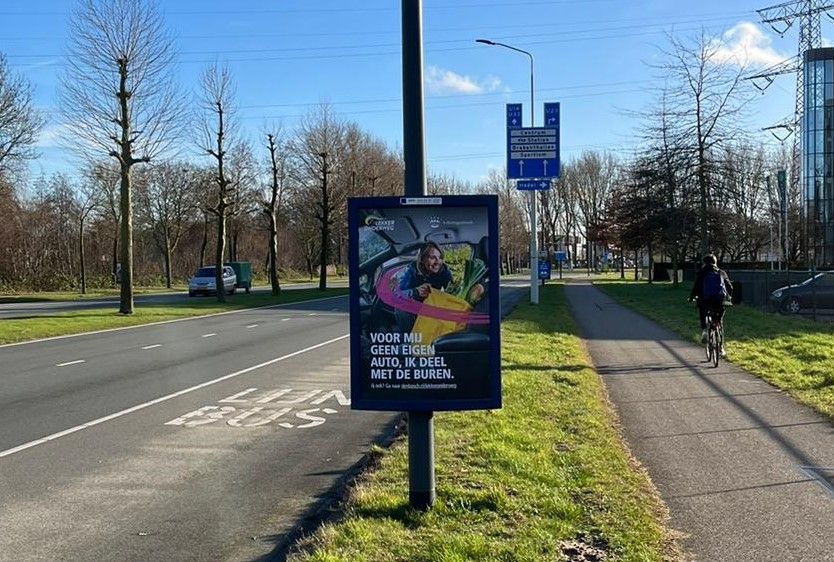 Foto van een poster langs de weg van Lekker Onderweg