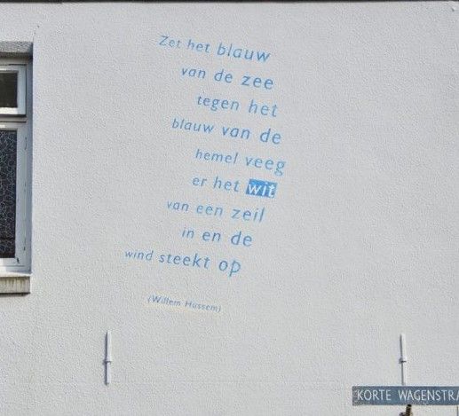 Straatpoëzie Willem Hussem