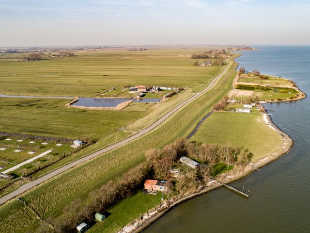 Dronefoto van polder Zeevang