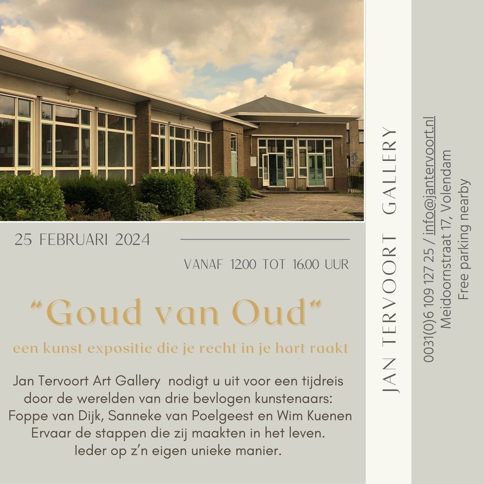 Kunst Expositie Goud van Oud poster