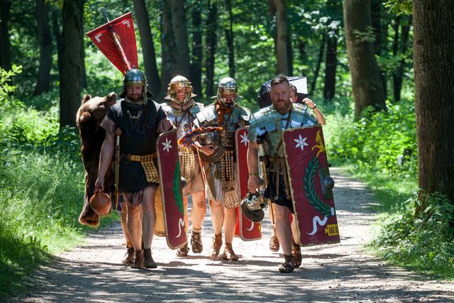Romeinse legionairs op stap