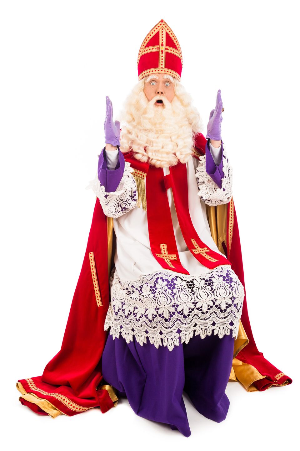 Sinterklaas krijgt cadeautjes van de Bestse kinderen