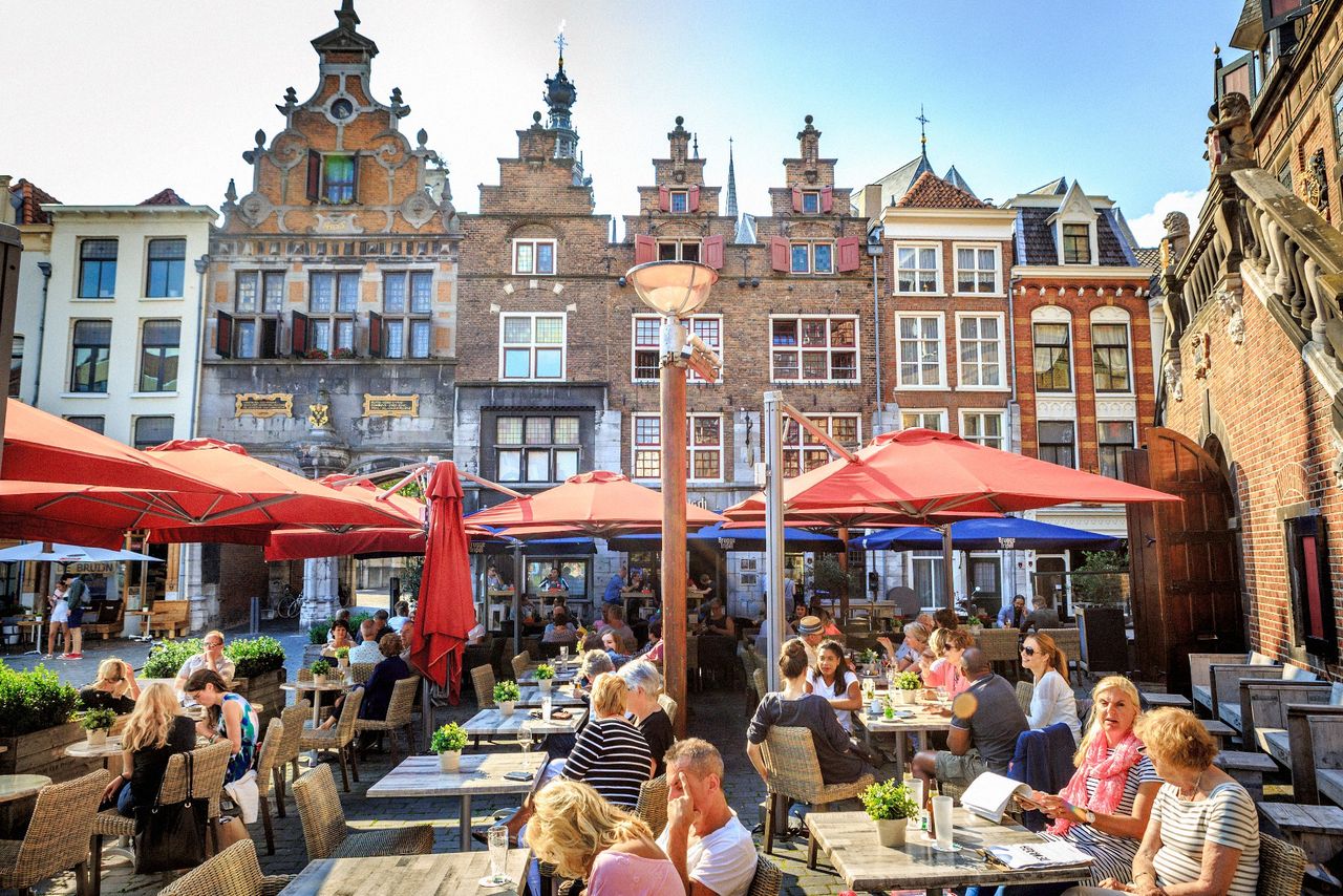 Grote Markt, Nijmegen, Terras, Zomer.