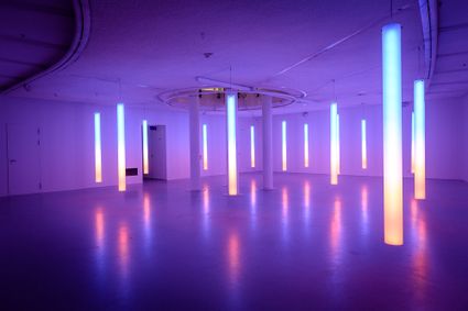 Museum Hilversum Tentoonstelling Light Spaces impressie installatie coelum Tamar Frank