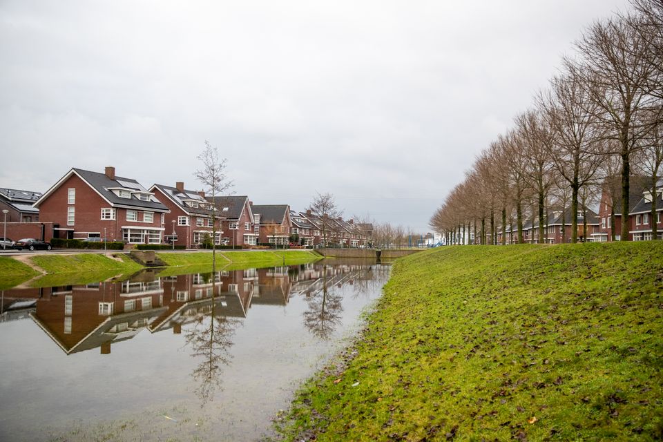 Foto van wateroverlast in Groote Wielen
