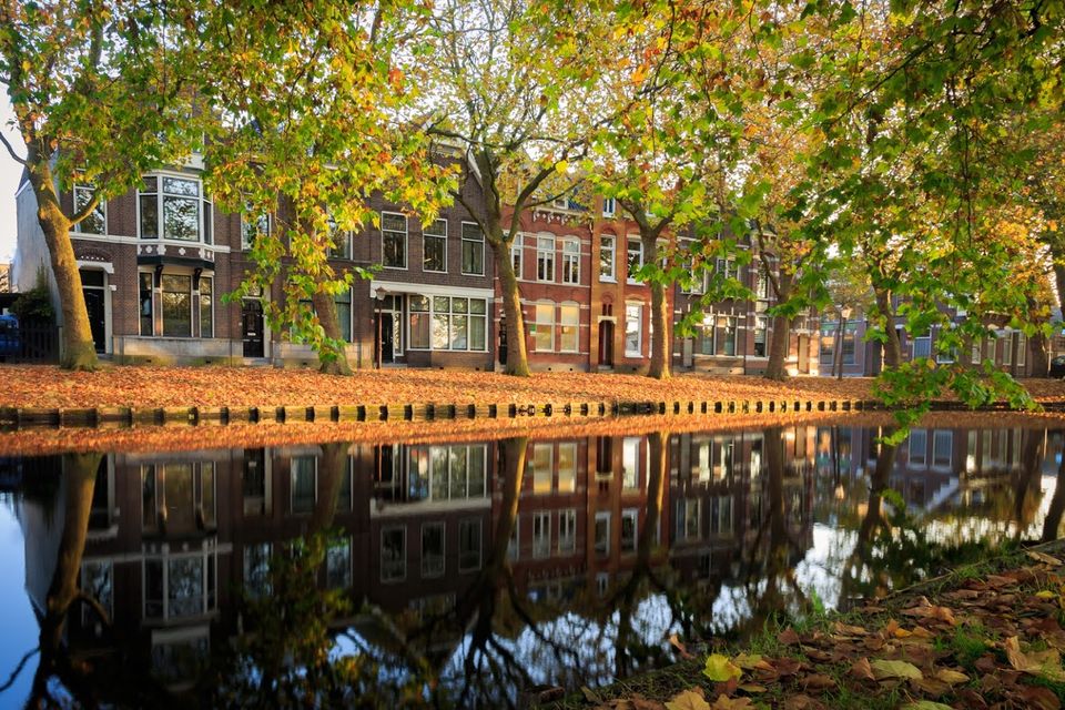 An autumnal image of the Herengracht