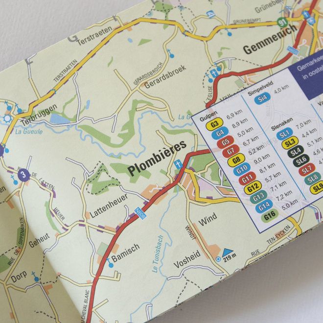 Wandelkaart MWandelkaart Fietskaart Maastrichtaastricht