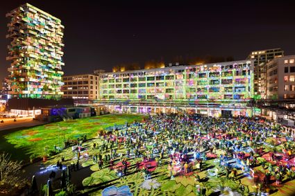 Glow 2021, Ketelhuisplein - Fotoprint door Hugo Vrijdag