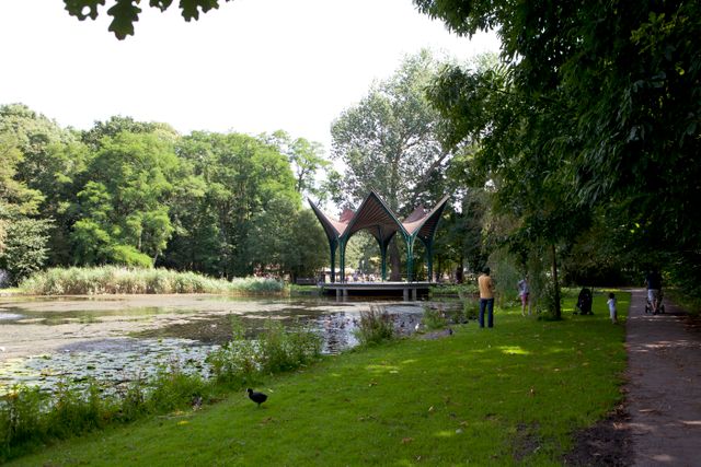 Leidse hout park Leiden.