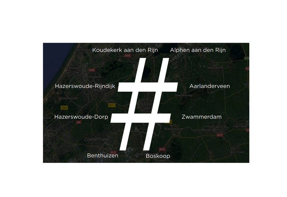 Brandbook hashtag kaart