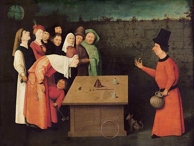 Het schilderij De goochelaar van Jeroen Bosch