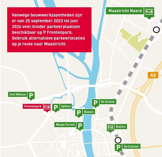 Maastricht Bereikbaar - werkzaamheden parkeerplaats Frontenpark