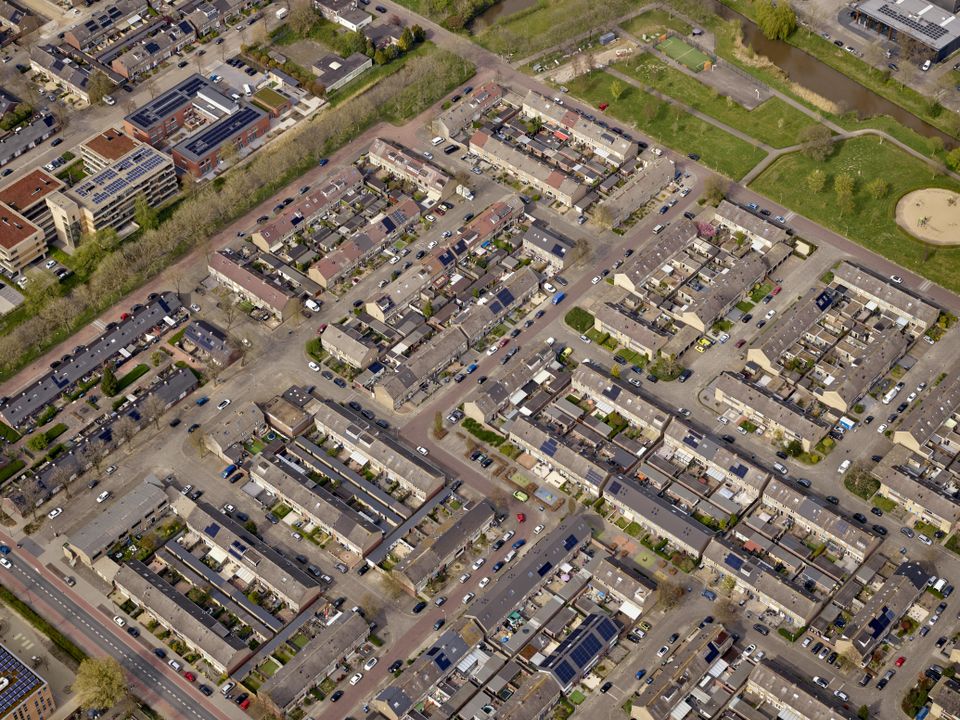 Luchtfoto Belgische buurt
