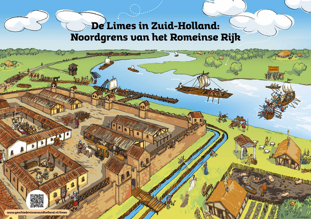 Schoolplaat limes in Zuid-Holland 2