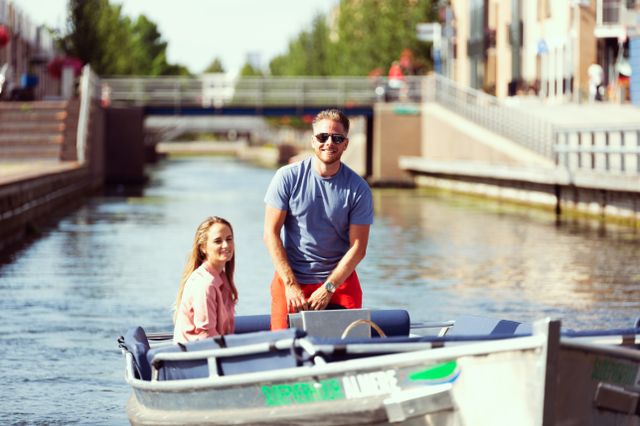Bootje varen met gezin almere