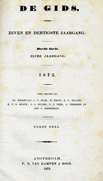 voorblad De Gids 37e jaargang 1873