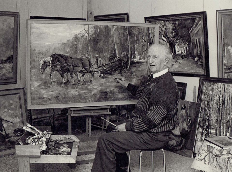 Jaap Hiddink in zijn Atelier