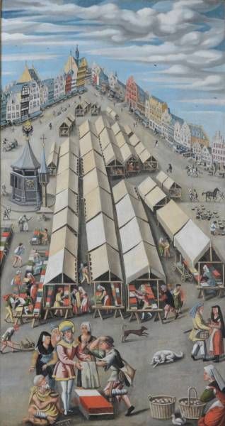 Lakenmarkt van 's-Hertogenbosch rond 1530