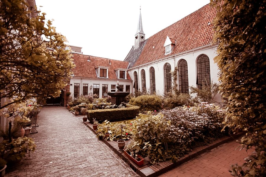 Binnenhofje Pepergasthuis in Groningen