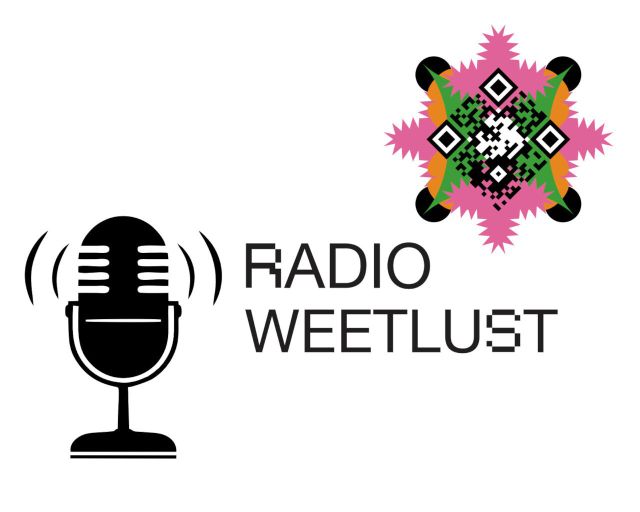 Logo van Radio Weetlust, een radioprogramma over Leiden European City of Science 2022.