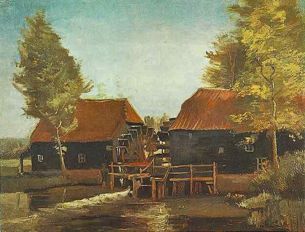 Water Mill at Kollen Near Nuenen Eindhoven, Nuenen 1884, private collection.