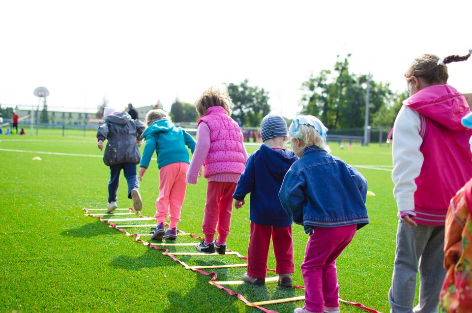 Children participating in outdoor activities.