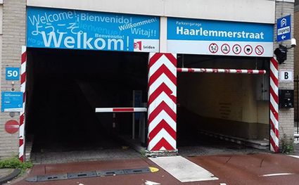 Parkeergarage Haarlemmerstraat Leiden entree